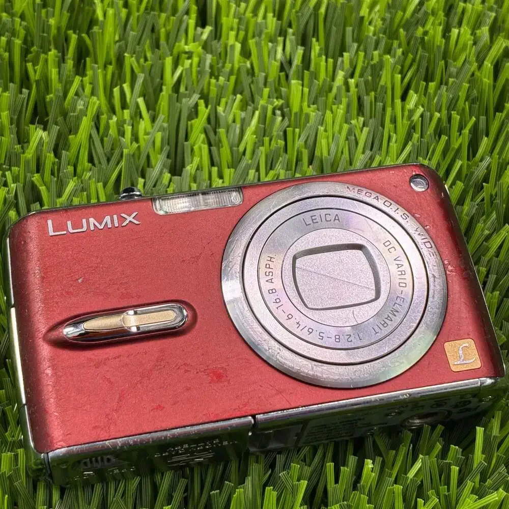 Panasonic Lumix DMC-FX07 Digital Camera Red with Battery, Charger, and 1GB SD Ca